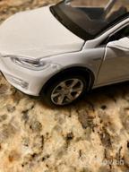 картинка 1 прикреплена к отзыву ANTSIR модель автомобиля X масштаб 1:32 сплав литья под давлением электронные игрушки с подсветкой и музыкой, мини-автомобили игрушки для детей подарок (синий) от Christine Gatlin