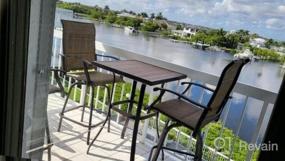 img 7 attached to Upgrade Your Outdoor Bar With PHI VILLA Swivel Bar Stools Set - All-Weather And Comfortable