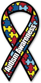 img 1 attached to Magnet America Autism Awareness Ribbon