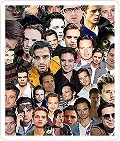 img 1 attached to Наклейка с коллажем Sebastian Stan