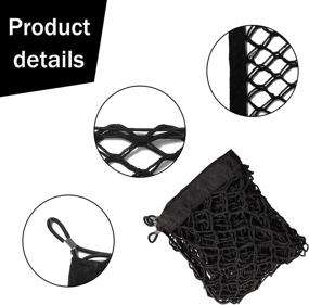 img 1 attached to 📦 Amiss Heavy Duty Cargo Net Stretchable: Adjustable Trunk Storage Net for SUVs, Cars, and Trucks (35.4x15.8 Inch) - Reliable Car Interior Accessories