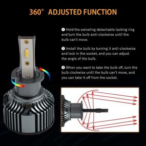 img 1 attached to 🔦 1797 LED H3 Yellow Gold Fog Lights Bulbs – 3000K Color for Cars Trucks DRL - Pack of 2