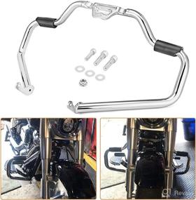 img 4 attached to Mofun Softail Engine Guard Frame Highway Crash Bar for Harley 2018-2022 Softail Breakout Heritage Deluxe Fat Boy Street Bob Slim FXBR FXFB FLHC FXLR FLFB Chrome