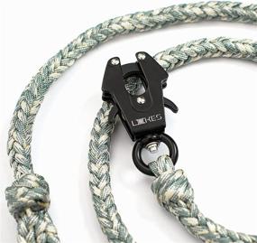 img 3 attached to 🐶 Ultimate Heavy Duty Paracord Braided Dog Leash with Frog Clip - Ideal for Training and Walking - Available in 2FT and 4FT Lengths