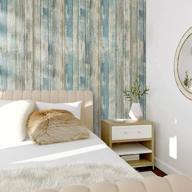 transform your home with self-adhesive wood plank wallpaper - 17.71"x78.7" peel and stick decorative vintage panel логотип