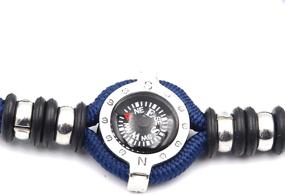img 1 attached to Navigation Compass Bracelet: DETUCK Detachable Charm Jewelry Gift Wrap