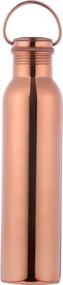 img 2 attached to 1000 ML Pure Copper Seamless Leakproof Ayurvedic Water Bottle W/ Carrying Handle By HealthGoodsIn