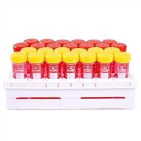 img 4 attached to ISOLAB USA - Pack Of 26 Tubes & A Foldable Rack. Color Coded Screw Caps, 50 Ml Centrifuge Tubes, Conical Bottom, Graduated Marks