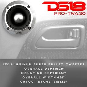 img 3 attached to 🔊 DS18 PRO-TW420 Super Tweeter - 1.75-inch, Aluminum Frame and Diaphragm, 550W Maximum Power, 275W RMS, 4 Ohms, Built-In Crossover - Top-notch PRO Tweeter for Pro Audio and Voceteo Market (1 Speaker)