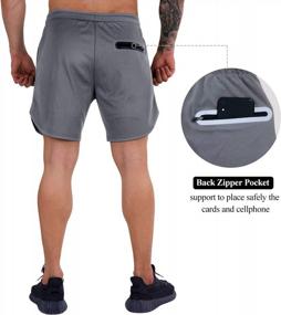 img 2 attached to Stay Comfortable And Connected: WATERWANG Men'S 2-In-1 Running Shorts With Phone Pockets