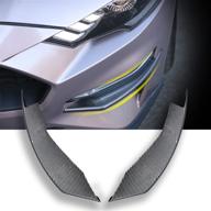 🚘 carbon fiber front bumper winglets fog light vent canard strip trim exterior accessories for ford mustang 2018-2022 logo