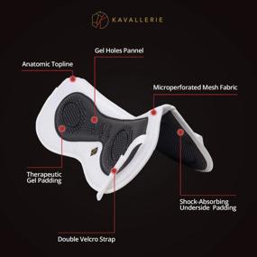 img 2 attached to 3D Air-Mesh Half Pad/Saddle Pad With Impact Protection And Gel Padding For Ultimate Support, Ideal For Dressage, Jumping, Riding, Training, Eventing, And Showing - Kavallerie