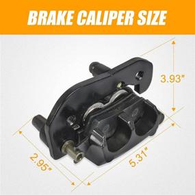 img 3 attached to 🔧 Brake Caliper Set with Pads for Can-Am ATV Outlander & Renegade (2012-2020) - Front & Rear, Left & Right - Replace 705600862