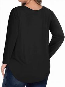 img 3 attached to Вдохновитесь христианскими рубашками больших размеров HDLTE для женщин — топы с длинными/короткими рукавами и повседневная блузка с круглым вырезом (1X-4X)