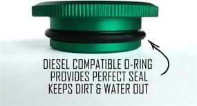 img 1 attached to 🔌 Magnetic Diesel Fuel Cap Accessory for Dodge RAM TRUCK 1500 2500 3500 (2013-2018): 6.7 CUMMINS EcoDiesel Compatible, Lightweight Design, Includes 2 O-Rings