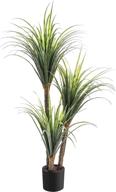 bring the tropics home: stunning 3.5 feet artificial yucca tree with lifelike real touch technology and nursery pot logo