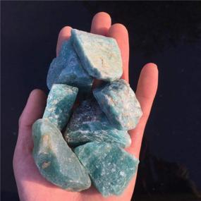 img 1 attached to Experience The Beauty And Power Of Simurg Raw A Grade Amazonite Stone For Crystal Healing And Lapidary - Perfect For Cabbing, Tumbling, Cutting, And Polishing
