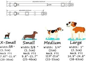 img 2 attached to 🐶 Mihqy Ethnic Dog Collar with Bohemian Flower, Tribal, and Geometric Patterns – Soft & Adjustable Collar for Dogs of All Sizes