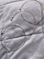img 1 attached to Gold Plated Big Thin Hoop Earrings Set For Sensitive Ears - Lightweight Minimalist Design In Various Sizes - Perfect For Women And Girls review by Jason Bailey