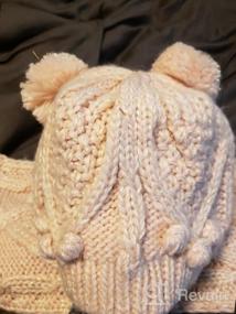 img 6 attached to Согрейтесь с помощью комплекта UNDER ZERO 🧣 Розовая зимняя милая шапка с шарфом для девочек UO