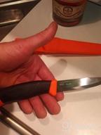 img 1 attached to Orange Morakniv Companion Outdoor Knife - 4.1-Inch Sandvik Stainless Steel Blade For Camping And Hiking (M-11824) review by Joshua Overacre