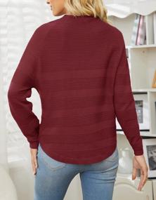 img 2 attached to MITILLY Women'S Fall Sweater Tops: Crew Neck, Long Sleeve, Ribbed Knit & Comfy Casual Pullover