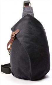 img 4 attached to Мужская парусиновая сумка-мессенджер XINCADA, рюкзак через плечо, небольшой рюкзак для путешествий, походов