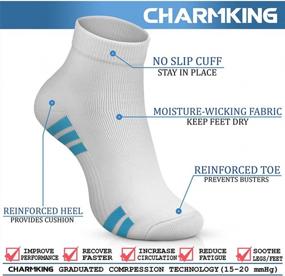 img 1 attached to Optimize Circulation And Performance With CHARMKING Compression Socks For Women & Men - 15-20 MmHg - Ideal For Running, Cycling, Pregnancy, And Athletics