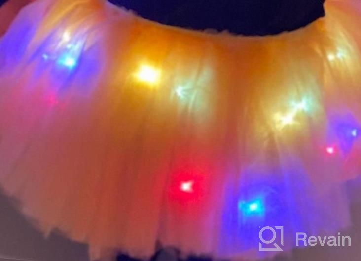 img 1 attached to LED Light Up Neon Tulle Tutu Skirt - 5 Layers Perfect For Parties And Dance; Women'S Fashion Statement review by Dustin Wright