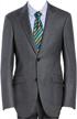 hbdesign mens 1 piece 2 button peak lapel slim trim fit grey tuxedo - formal wear for any occasion logo