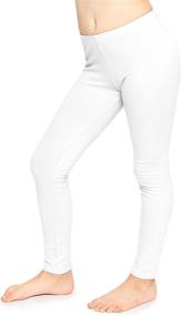 img 4 attached to 👧 Girls' Stretch Cotton Footless Leggings - Comfortable Clothing at Leggings