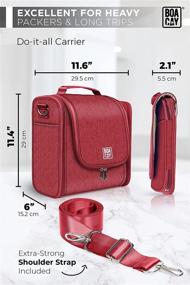 img 1 attached to Extra Large Hanging Travel Toiletry Bag - Perfect For Women And Men, Makeup & Accessories Organizer Kit!