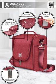 img 3 attached to Extra Large Hanging Travel Toiletry Bag - Perfect For Women And Men, Makeup & Accessories Organizer Kit!
