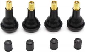 img 1 attached to Upgrade Your Standard Tires With ACCRETION TR415 Rubber Valve Stems - Set Of 4