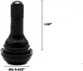 img 3 attached to Upgrade Your Standard Tires With ACCRETION TR415 Rubber Valve Stems - Set Of 4