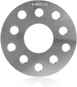 img 1 attached to 5Mm Thick Hub Centric Billet Spacers For 5X112 Bolt Patterns, T6 Grade Aluminum With 66.56Mm Center Bore (Without Lip), Machined Finish - Set Of 2 By Topline Products