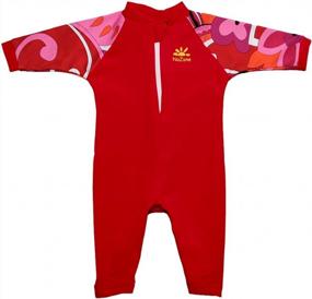 img 4 attached to Protect Your Little One With Nozone Fiji Baby Swimsuit - Double Zipper And UPF 50+ Sun Protection