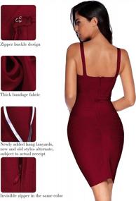 img 2 attached to Meilun Celebrity Bandage Bodycon Dress With Straps For Women'S Party And Pencil Wear