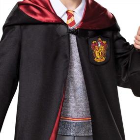img 1 attached to Официальный детский престижный халат и комбинезон Wizarding World Kids с капюшоном - костюм Гарри Поттера премиум-класса, детский размер