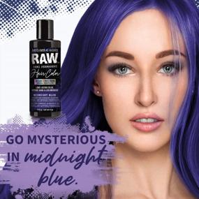 img 3 attached to Vegan Midnight Blue Demi-Permanent Hair Color: Ammonia, Paraben & PPD-Free, Long-Lasting (45+ Washes), 4Oz By RAW