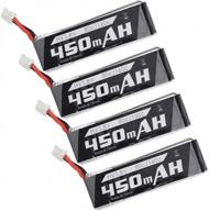 sologood 4pcs emax tinyhawk whoop hv lipo battery 450mah 1s 3.8v 85c for cinewhoop tinyhawk jst-ph 2.0 micro fpv racing drone logo