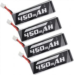 img 3 attached to SoloGood 4Pcs Emax Tinyhawk Whoop HV LiPo Battery 450MAh 1S 3.8V 85C For Cinewhoop Tinyhawk JST-PH 2.0 Micro FPV Racing Drone