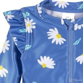 img 2 attached to Gerber Baby-Girls Long Sleeve Rashguard Swimsuit – Toddler One Piece