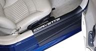 corvette door sill ease protectors logo