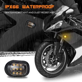 img 1 attached to QUASCO Motorcycle Universal Indicators Compatible