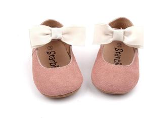 img 4 attached to Starbie Baby Mary Jane Soft Sole Girls' Shoes ~ Flats