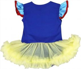 img 3 attached to First Christmas Princess Outfit For Baby Girls - Snow White Minnie Mermaid Costume Romper Tutu Dress With Headband And Shoes