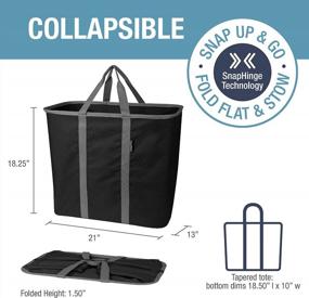 img 3 attached to CleverMade Collapsible Laundry Basket - 2 Pack Of Large Foldable Hamper Bags With Handles