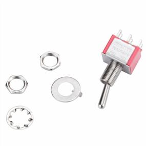 img 1 attached to 10Pcs Miniature DPDT Toggle Switch With 6 Pin Terminals - Ideal For Car Dashboards And Dashboard Mounting - AC Rated Up To 5A/125V And 2A/250V - On/On 2 Position Design - Perfect For DIY Projects