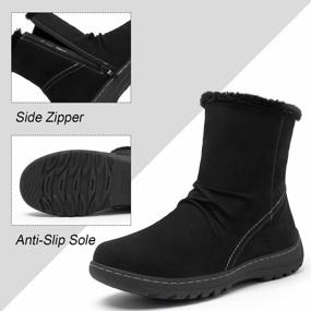 img 1 attached to Cozy & Chic: Women'S Winter Snow Boots With Faux Fur Lining And Short Ankle Fit For Outdoor Adventures